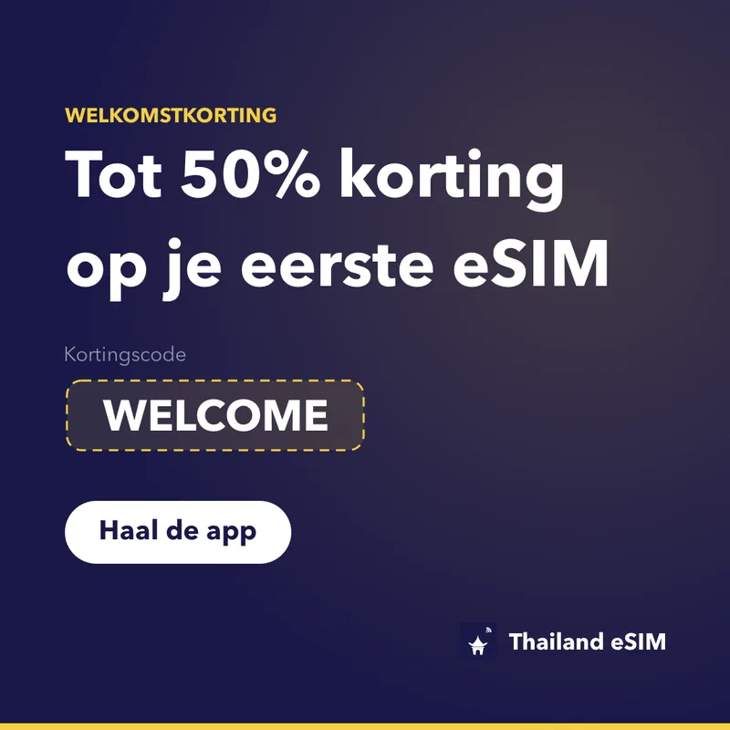 Thailand eSIM Promocode — WELCOME, 15% korting