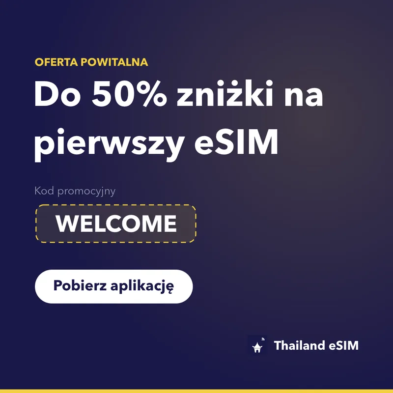 Kod Promocyjny Thailand eSIM — WELCOME, 15% zniżki