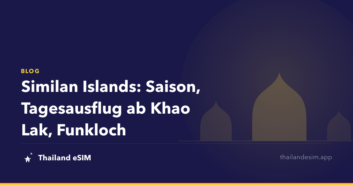 Similan Islands: Saison, Tagesausflug ab Khao Lak, Funkloch