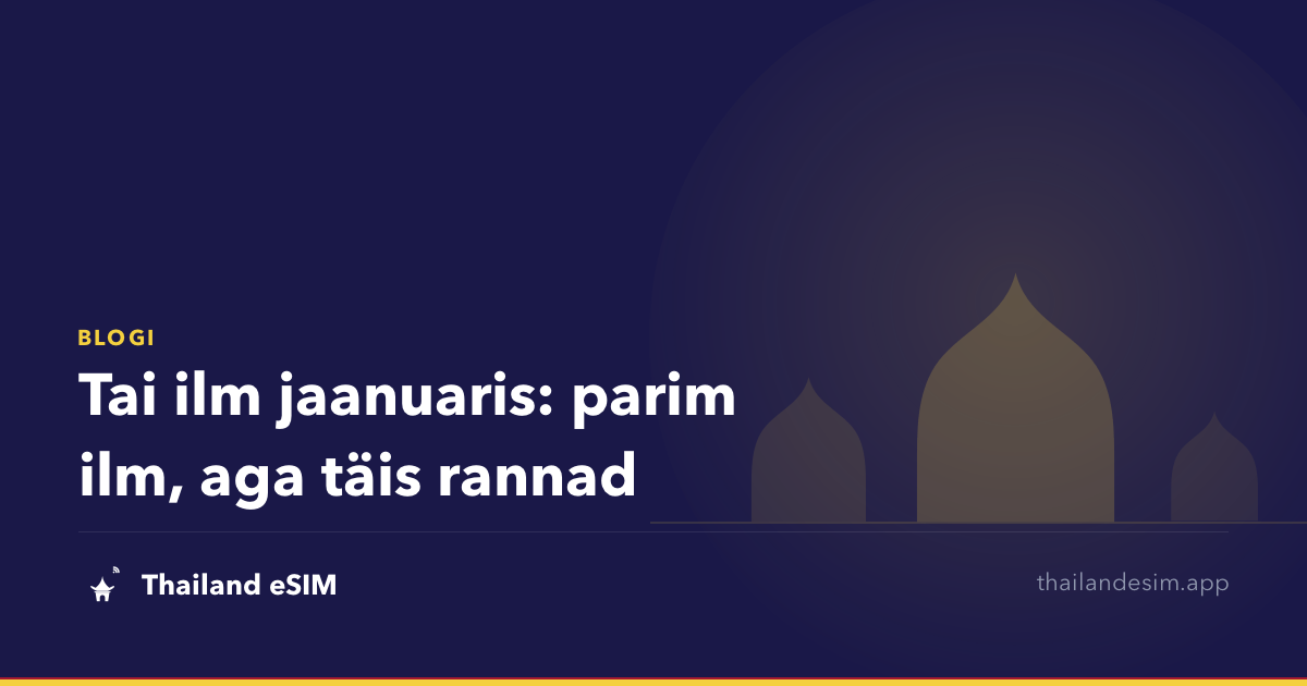 Tai ilm jaanuaris: parim ilm, aga täis rannad