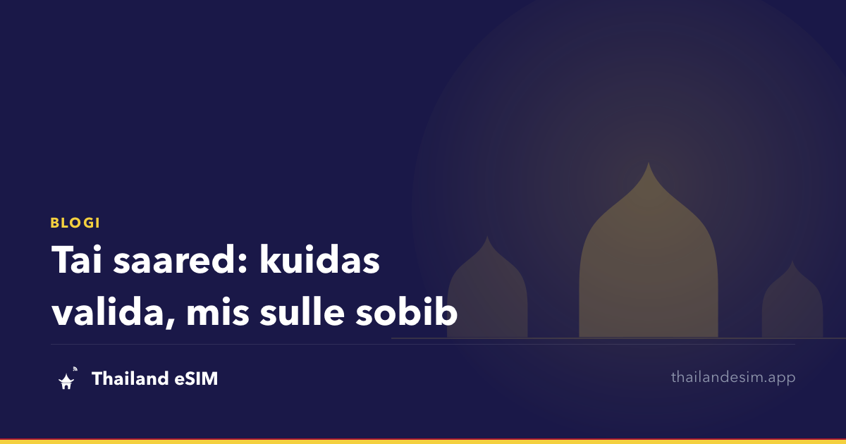Tai saared: kuidas valida, mis sulle sobib
