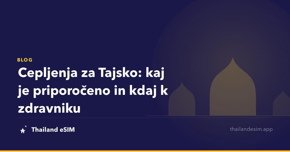 Cepljenja za Tajsko: kaj je priporočeno in kdaj k zdravniku
