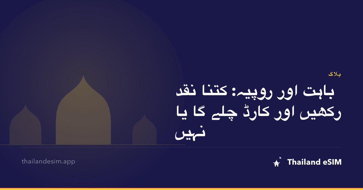 باہت اور روپیہ: کتنا نقد رکھیں اور کارڈ چلے گا یا نہیں