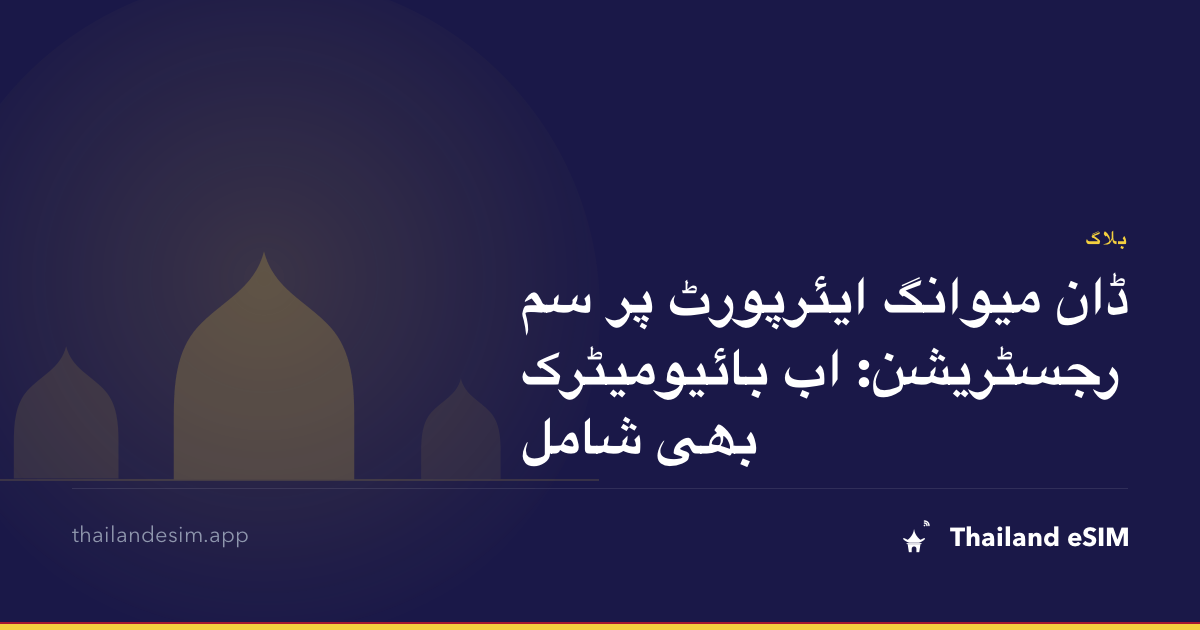 ڈان میوانگ ایئرپورٹ پر سم رجسٹریشن: اب بائیومیٹرک بھی شامل